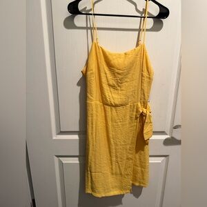 Nine West Yellow Spaghetti Strap Dress